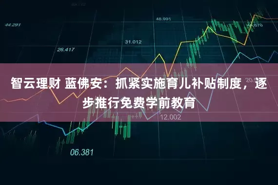 智云理财 蓝佛安：抓紧实施育儿补贴制度，逐步推行免费学前教育